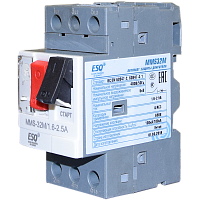 автомат защиты двигателя esq mms32m 02p5 1.6-2.5а (400v/100ka esq)